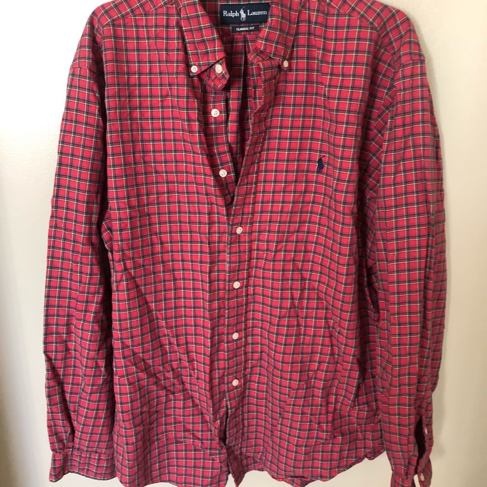 Plaid button down